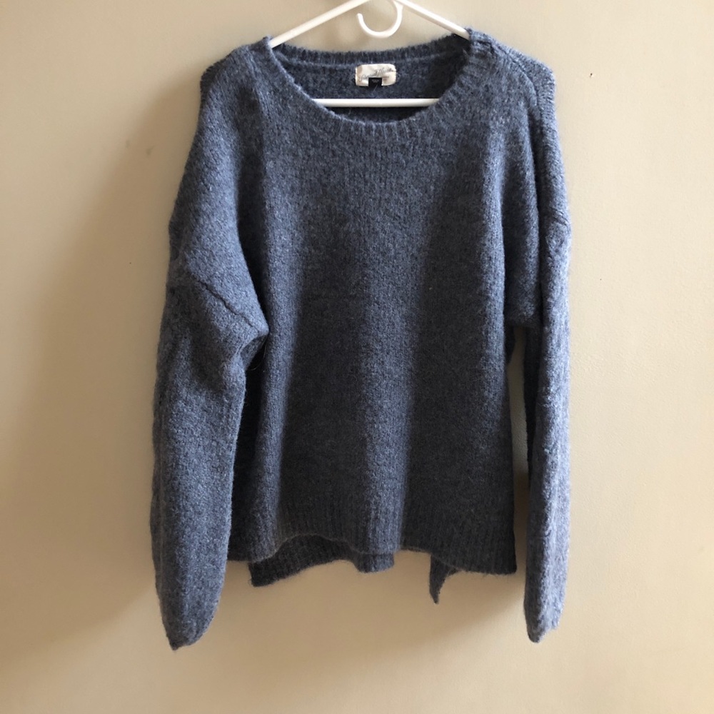 Soft blue oversized sweater